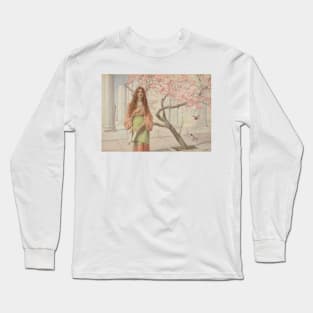 Beneath the cherry blossom, Henry Ryland Long Sleeve T-Shirt